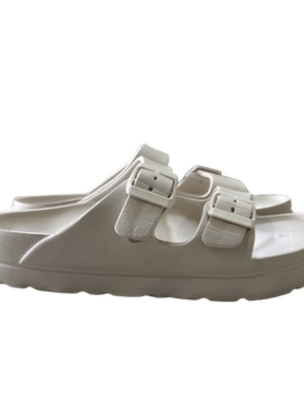 MIA Double Buckle Slide Sandals, Seashell/Off-White, Size 10